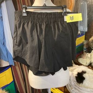 All in Motion Women's Black Athletic Shorts